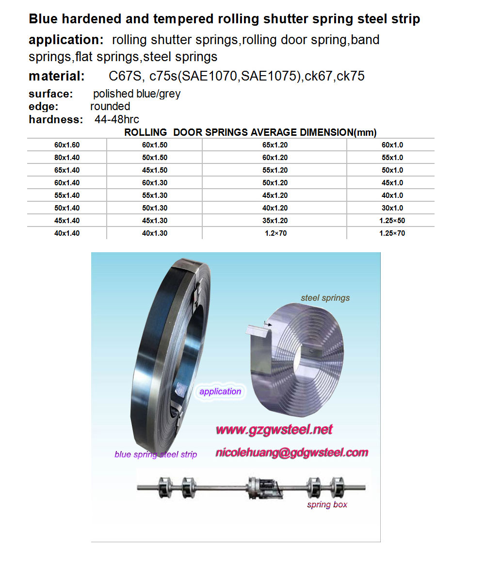 ck 67 steel strip spring